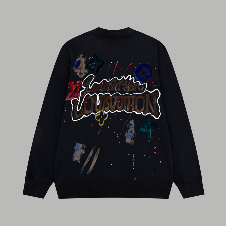 LV【LOUIS VUITTON  公式旗艦店】ルイヴィトン 丸首の衛衣 スウェット ご好評に付き再入荷！250110