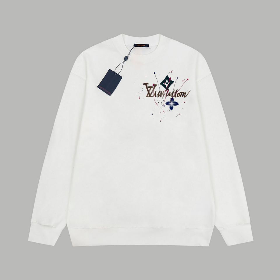 LV【LOUIS VUITTON  公式旗艦店】ルイヴィトン 丸首の衛衣 スウェット ご好評に付き再入荷！250110