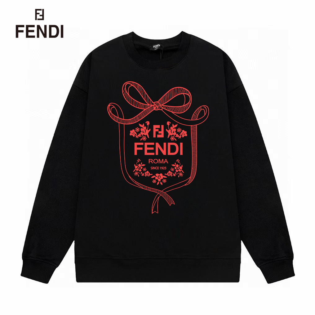 【FENDI 公式旗艦店】フェンディ  丸首の衛衣 スウェットご好評に付き再入荷！250110