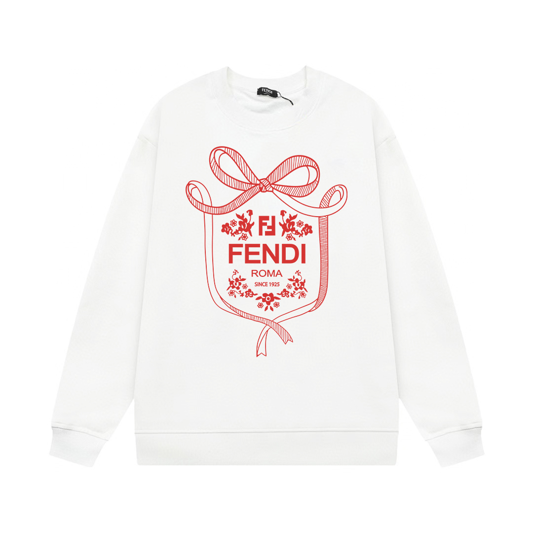 【FENDI 公式旗艦店】フェンディ  丸首の衛衣 スウェットご好評に付き再入荷！250110