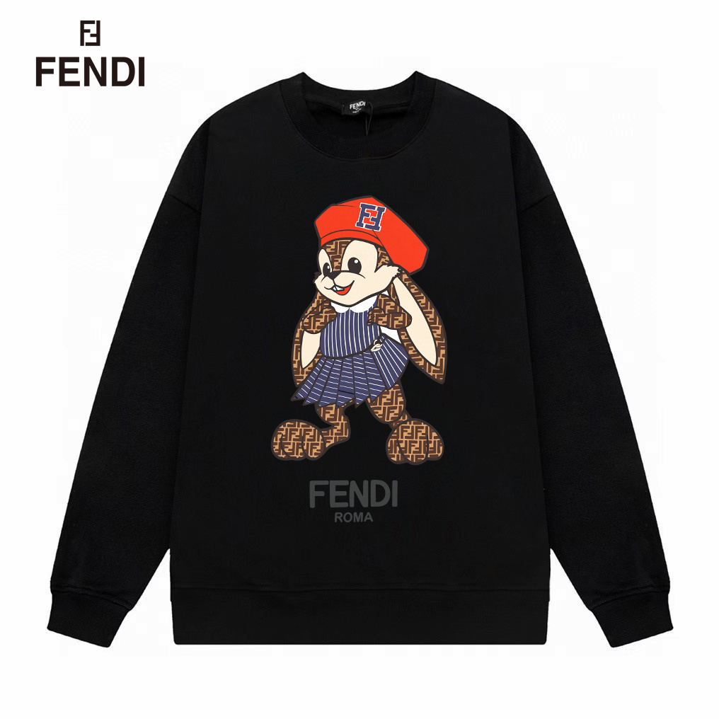 【FENDI 公式旗艦店】フェンディ  丸首の衛衣 スウェットご好評に付き再入荷！250110