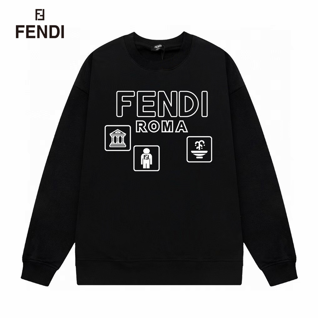 【FENDI 公式旗艦店】フェンディ  丸首の衛衣 スウェットご好評に付き再入荷！250110