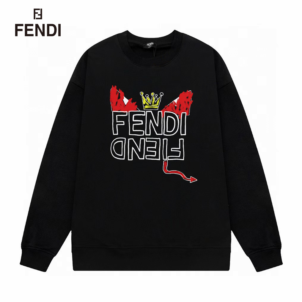 【FENDI 公式旗艦店】フェンディ  丸首の衛衣 スウェットご好評に付き再入荷！250110
