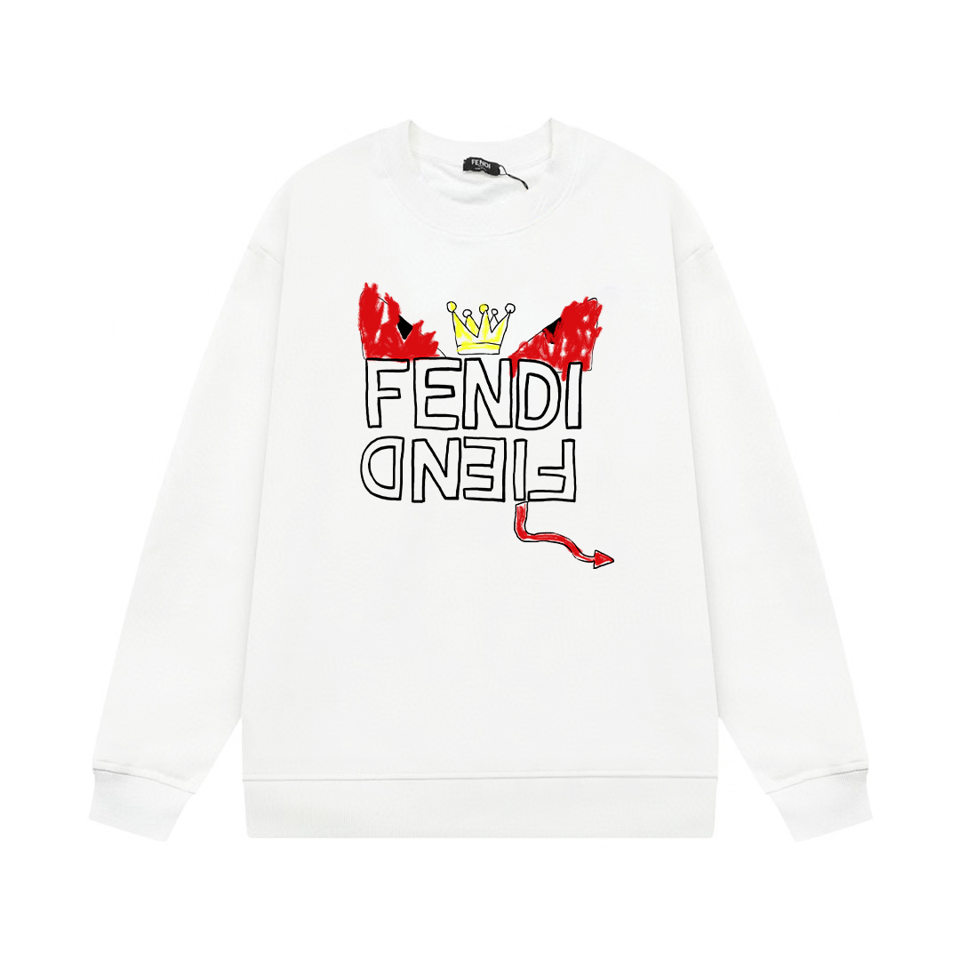 【FENDI 公式旗艦店】フェンディ  丸首の衛衣 スウェットご好評に付き再入荷！250110