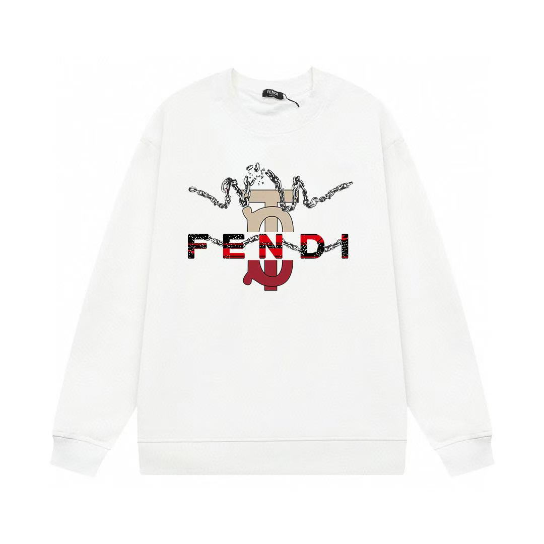 【FENDI 公式旗艦店】フェンディ  丸首の衛衣 スウェットご好評に付き再入荷！250110