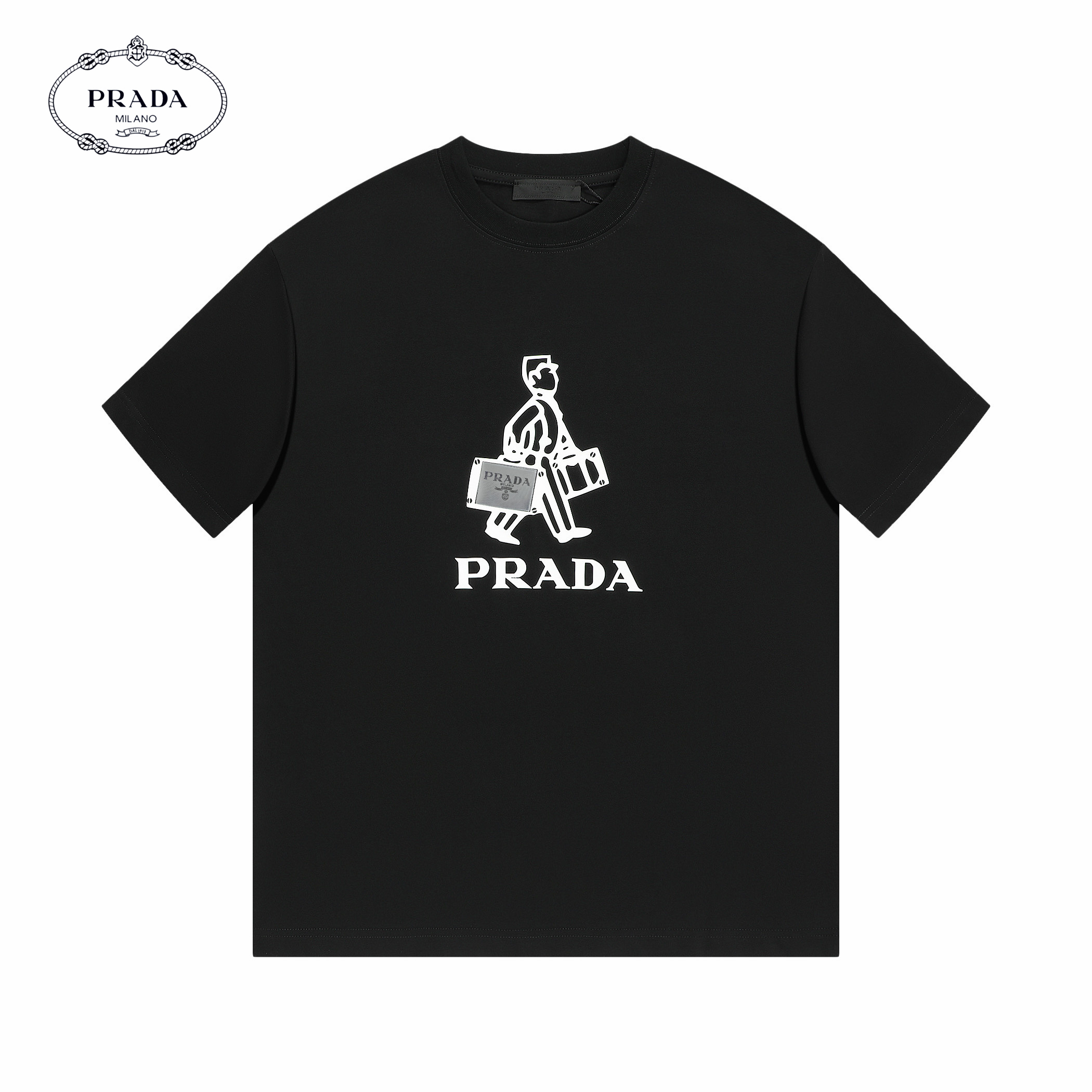 【PRADA  公式旗艦店】プラダ  Tシャツ ご好評に付き再入荷！250213
