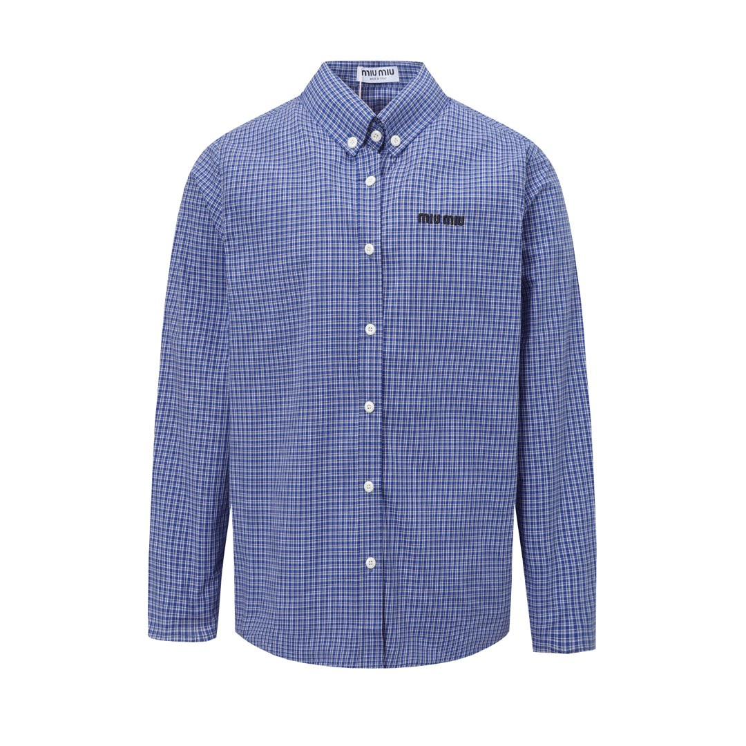 【Miumiu公式旗艦店】ミュウミュウ  シャツ ご好評に付き再入荷  250219