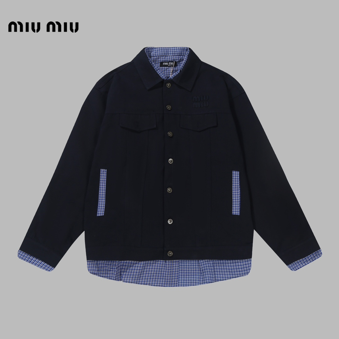 【Miumiu公式旗艦店】ミュウミュウ  シャツ ご好評に付き再入荷  250219