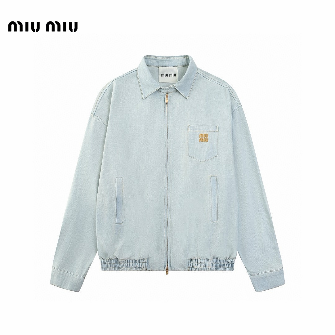 【Miumiu公式旗艦店】ミュウミュウ  シャツ ご好評に付き再入荷  250219