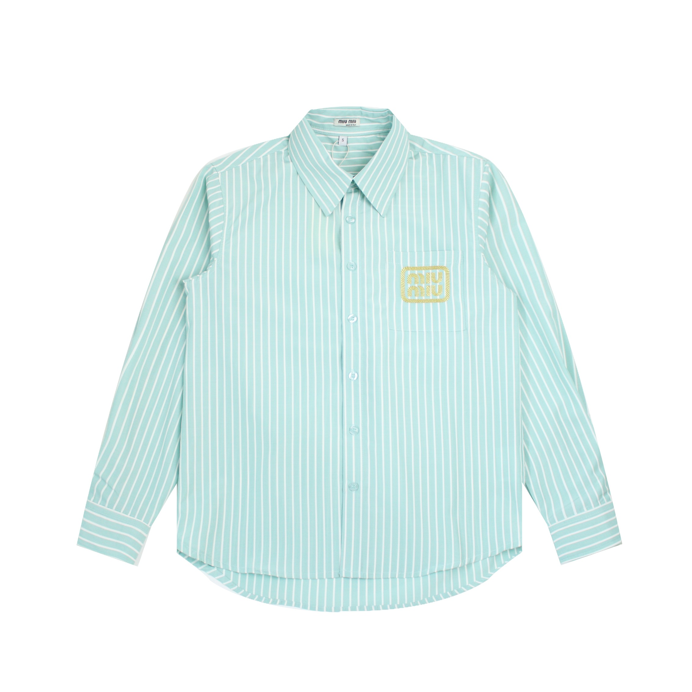 【Miumiu  公式旗艦店】ミュウミュウ  シャツ ご好評に付き再入荷  250219