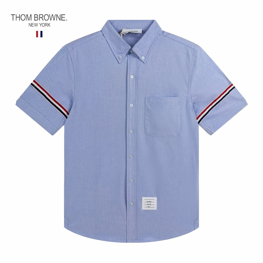 【ThomBrowne  公式旗艦店】トムブラウン  半袖シャツ ご好評に付き再入荷  250221