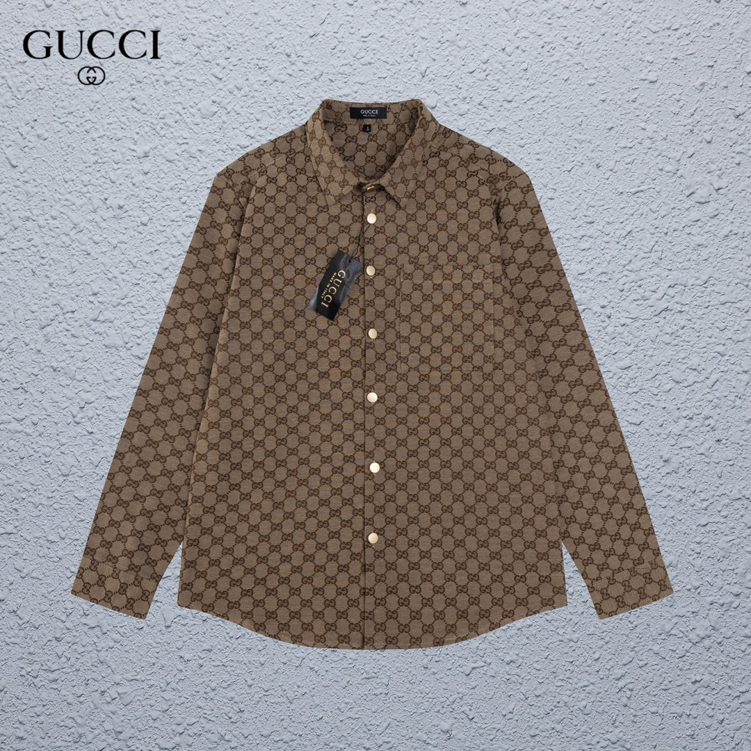 【GUCCI  公式旗艦店】グッチ  シャツ ご好評に付き再入荷  250222
