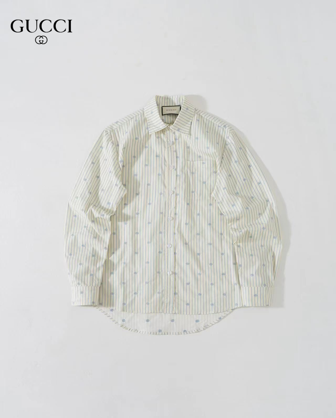 【GUCCI  公式旗艦店】グッチ  シャツ ご好評に付き再入荷  250222