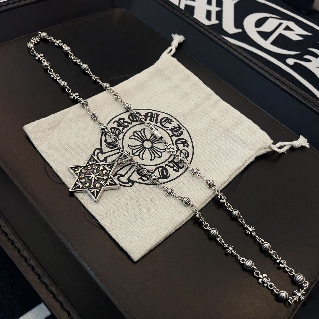 【CHROME HEARTS】ネックレス、新しいネックレス万能シンプルファッションオーナメント 250228