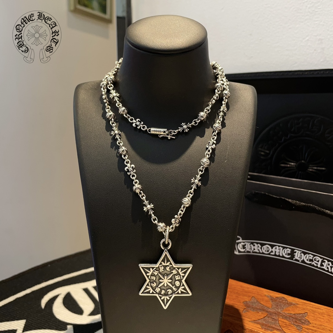 【CHROME HEARTS】ネックレス、新しいネックレス万能シンプルファッションオーナメント 250228