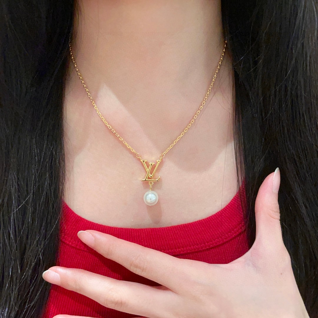 【LOUIS VUITTON】ネックレス、新しいネックレス万能シンプルファッションオーナメント241015