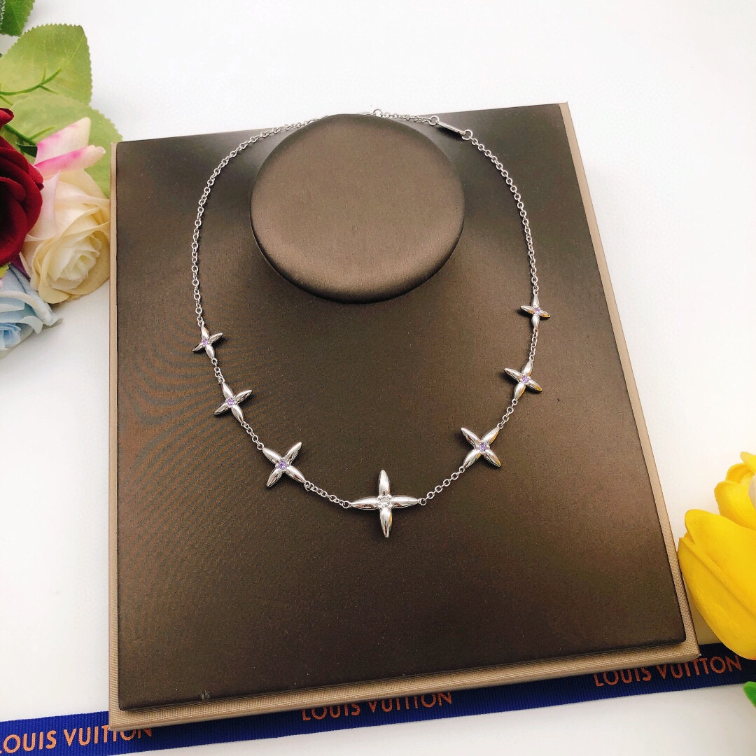 LV【LOUIS VUITTON】ネックレス、新しいネックレス万能シンプルファッションオーナメント 250301