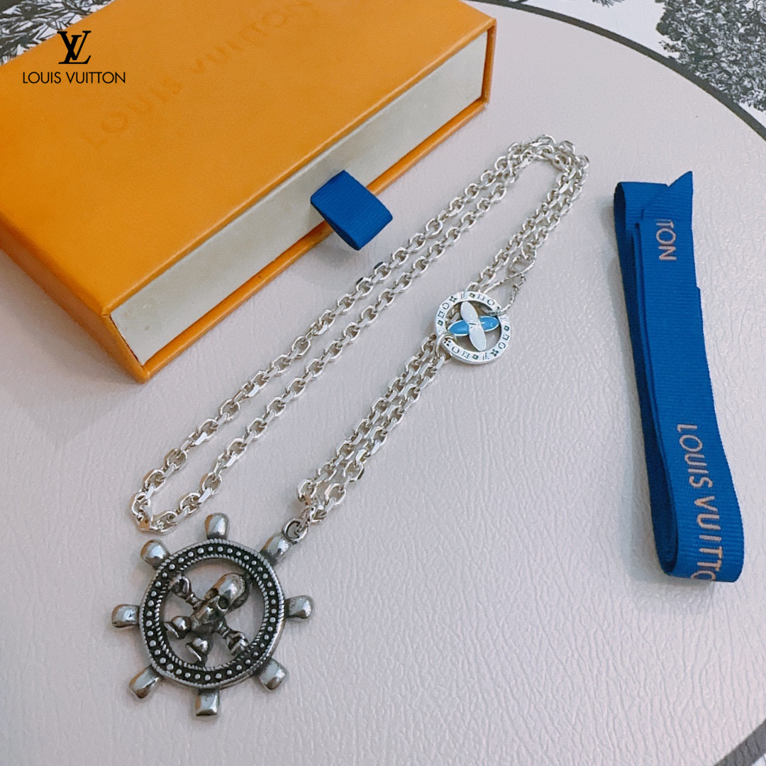 LV【LOUIS VUITTON】ネックレス、新しいネックレス万能シンプルファッションオーナメント 250301