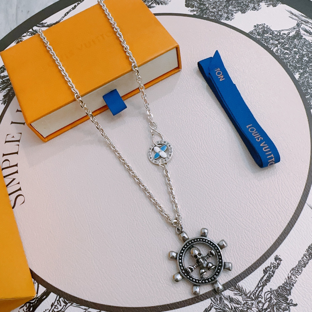 LV【LOUIS VUITTON】ネックレス、新しいネックレス万能シンプルファッションオーナメント 250301