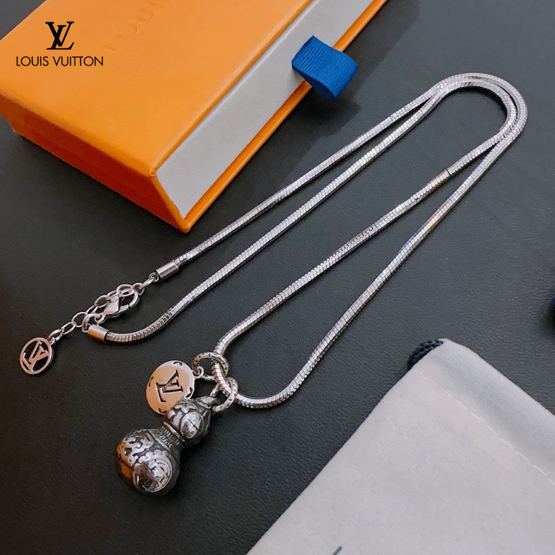 LV【LOUIS VUITTON】ネックレス、新しいネックレス万能シンプルファッションオーナメント 250301
