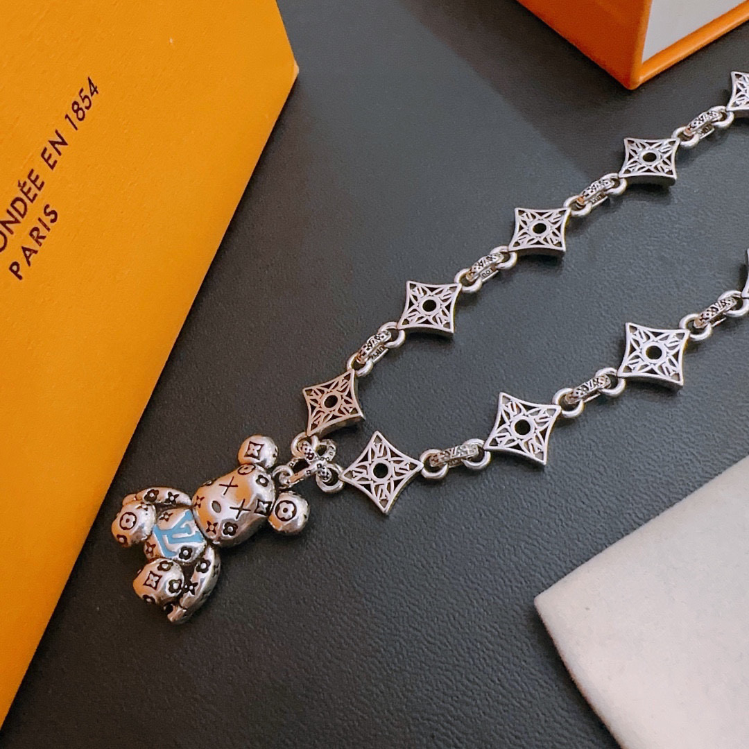 LV【LOUIS VUITTON】ネックレス、新しいネックレス万能シンプルファッションオーナメント 250301