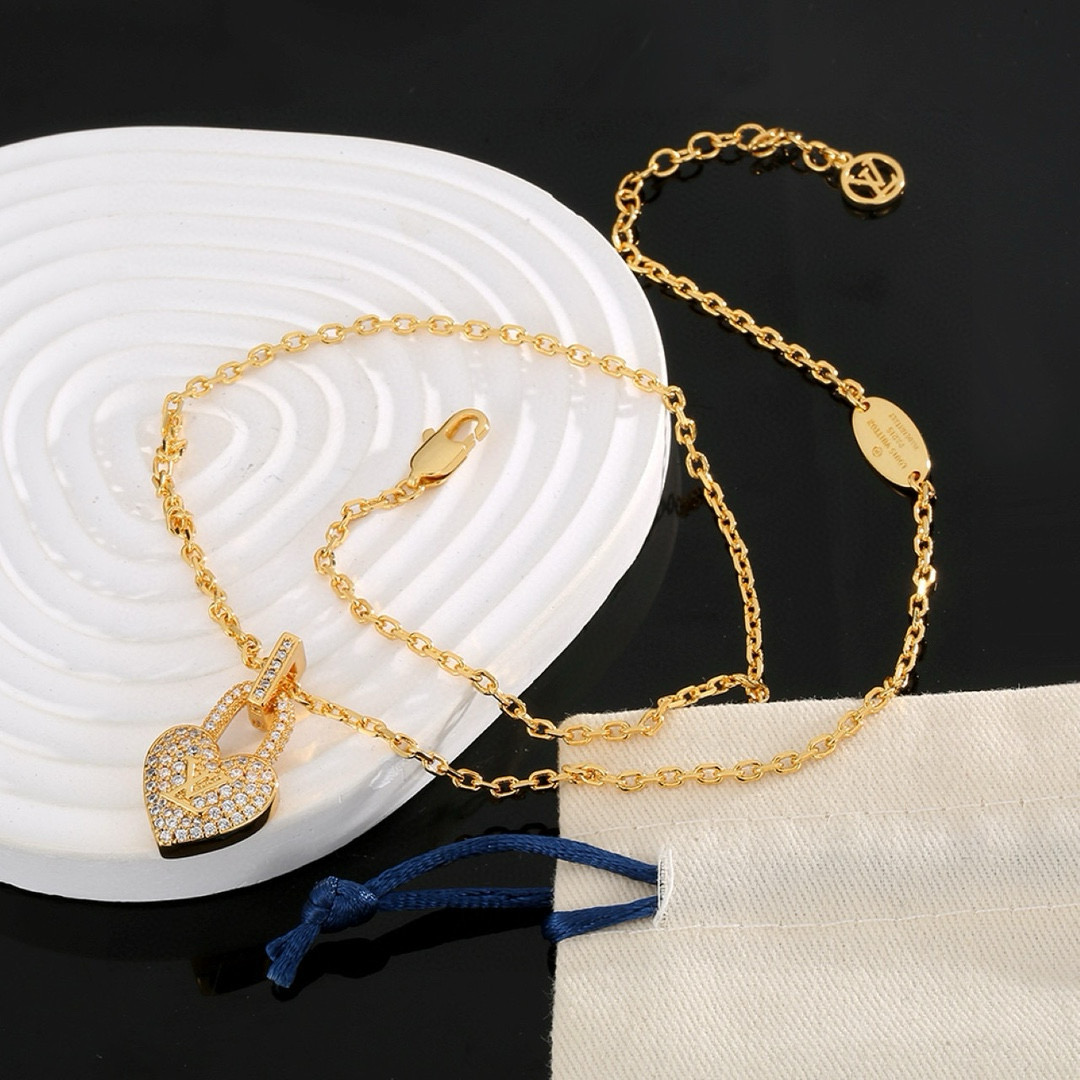 LV【LOUIS VUITTON】ネックレス、新しいネックレス万能シンプルファッションオーナメント 250301