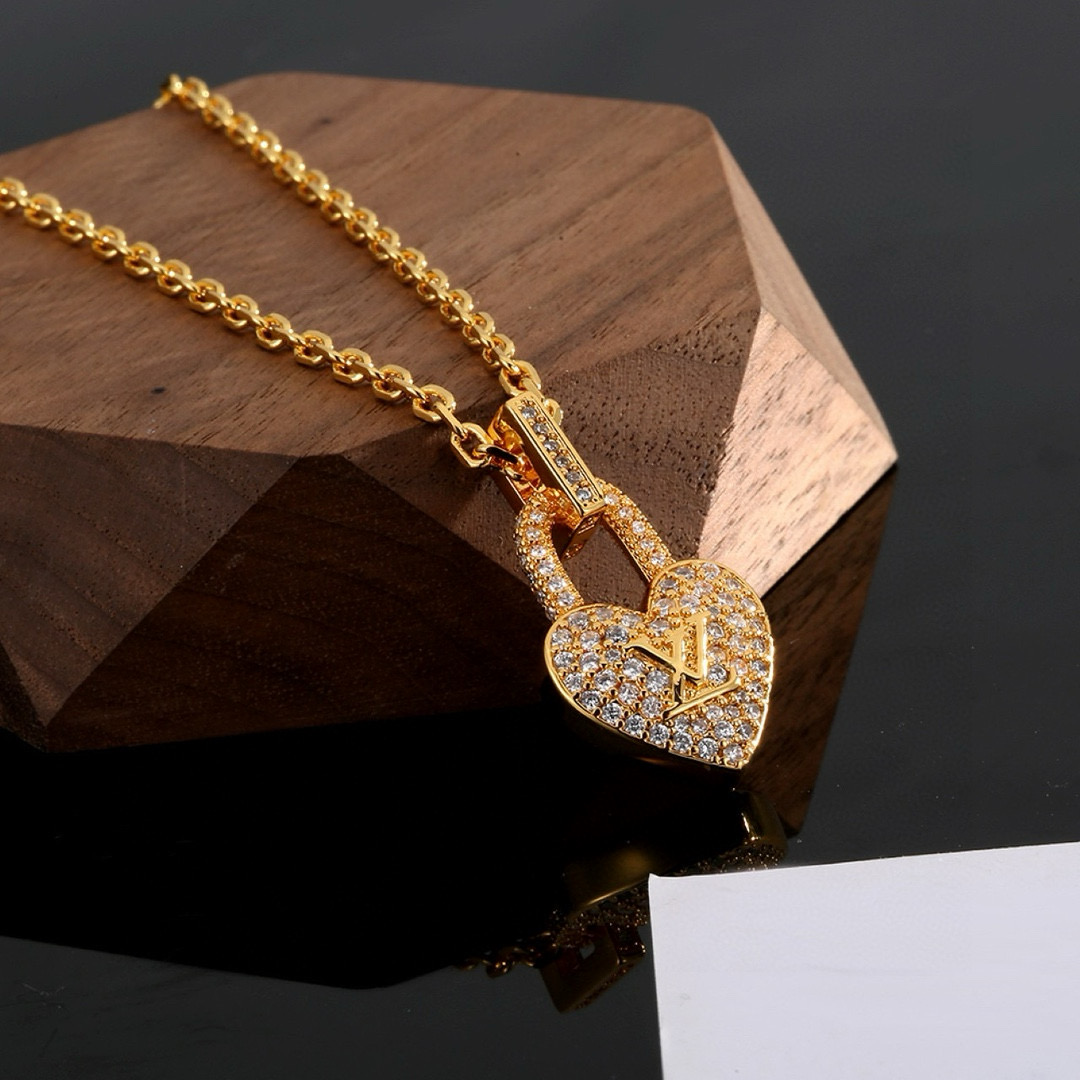 LV【LOUIS VUITTON】ネックレス、新しいネックレス万能シンプルファッションオーナメント 250301