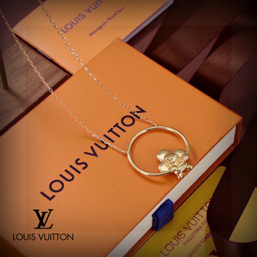 LV【LOUIS VUITTON】ネックレス、新しいネックレス万能シンプルファッションオーナメント 250301