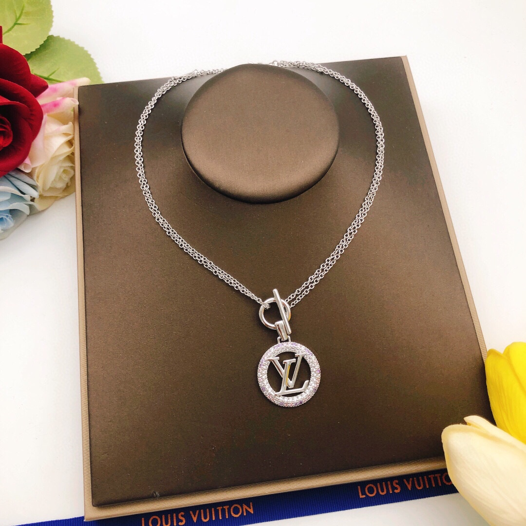 LV【LOUIS VUITTON】ネックレス、新しいネックレス万能シンプルファッションオーナメント 250301