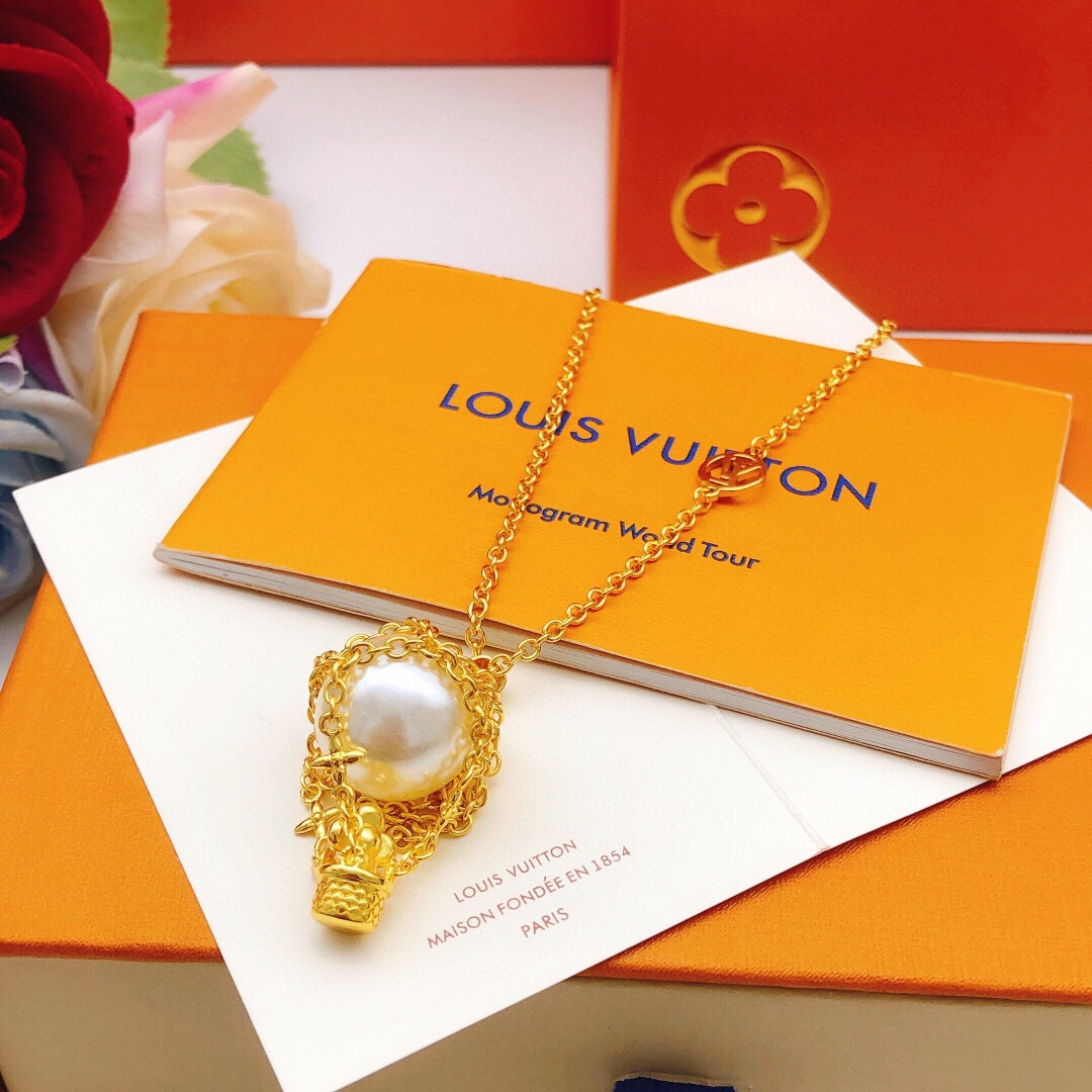 LV【LOUIS VUITTON】ネックレス、新しいネックレス万能シンプルファッションオーナメント 250301