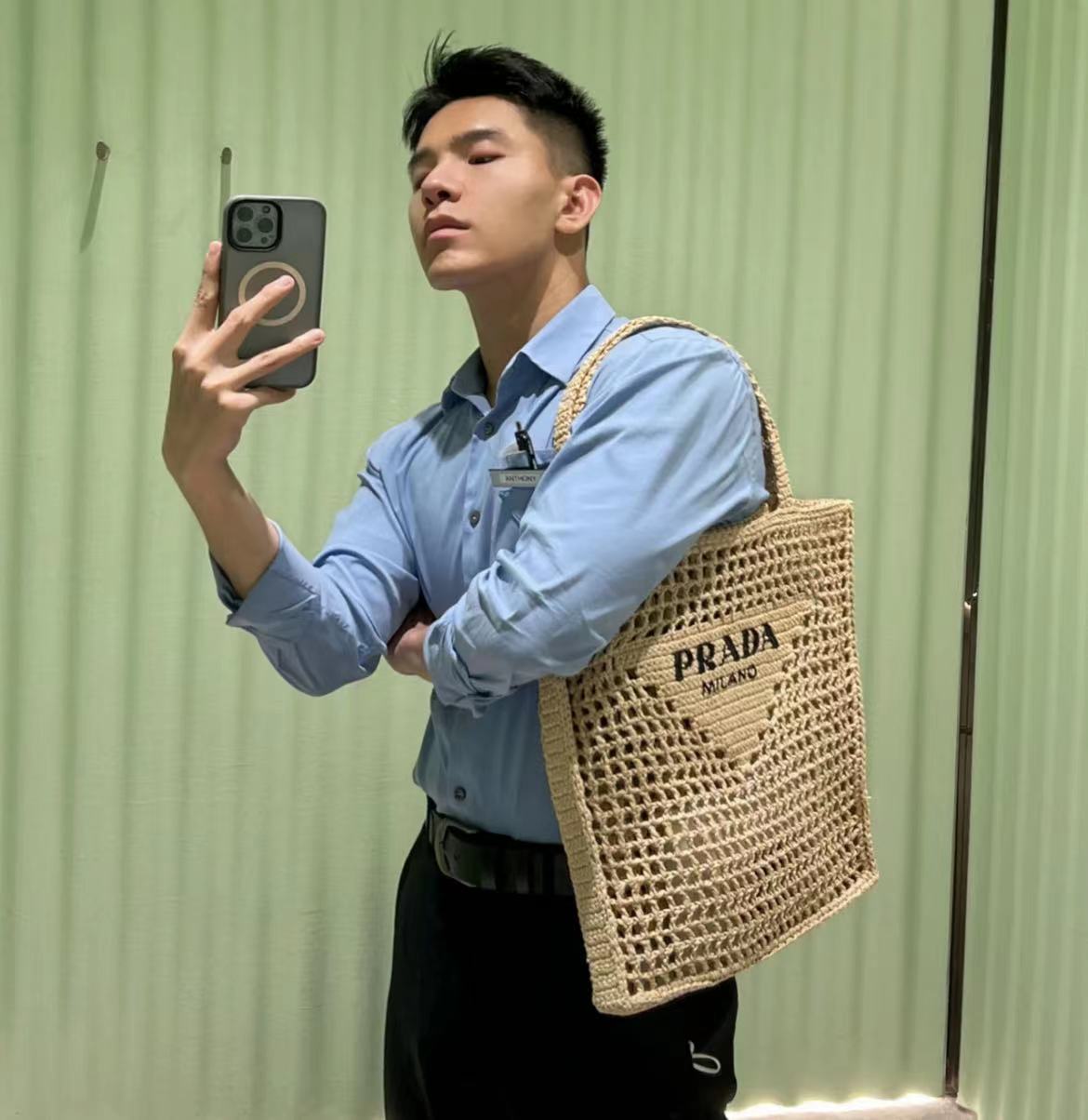 【2024】PRAD/A夏のくり抜きラフィアトルテバッグ、海辺の休日ストローバッグ【50%OFF送料無料】