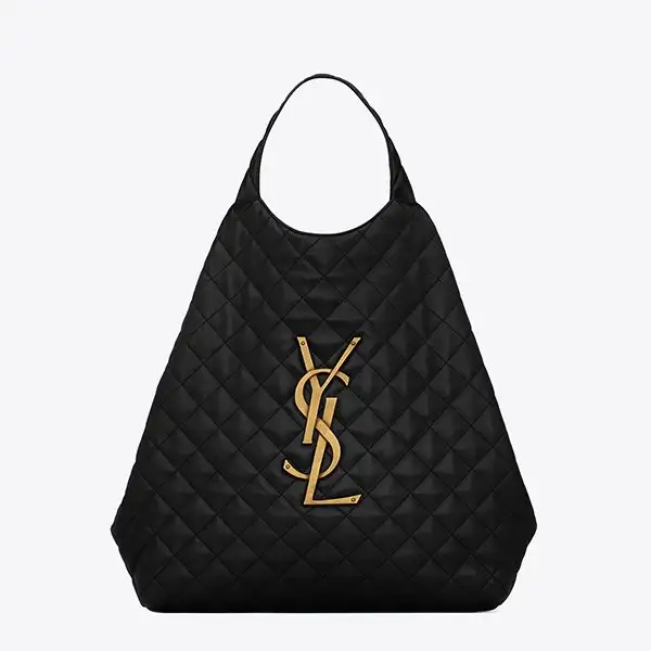 【2024】YSL 【SAINT LAURENT】ラムスキン ICAREマキシ ショッピングバッグ