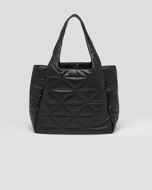 【2024】★PRADA直営店★トップステッチ ラージ レザー トートバッグ