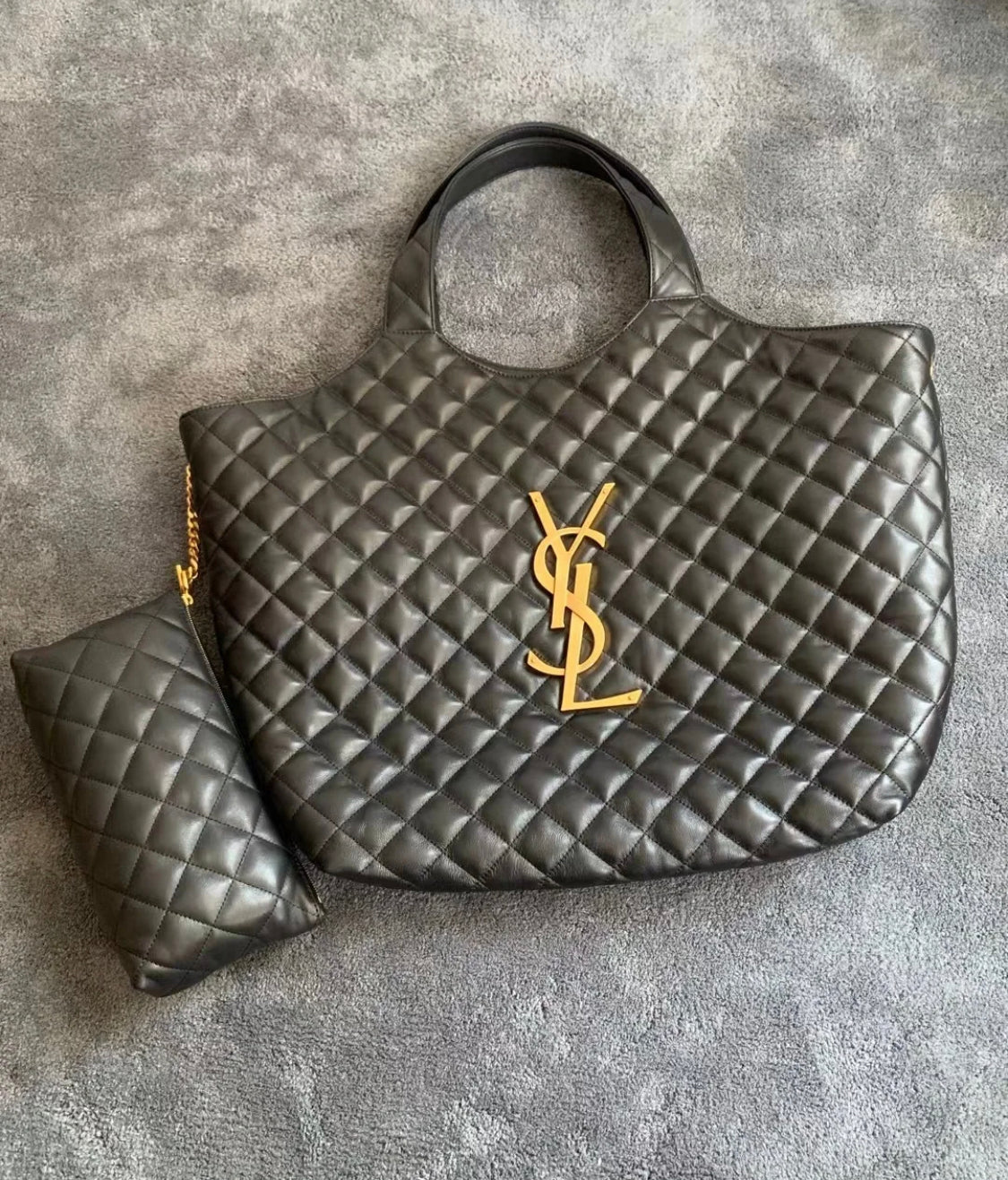 SAINT LAURENT YSL 50%OFFysl新しい黒のショッピングバッグ爆発的なトートバッグ【送料無料】