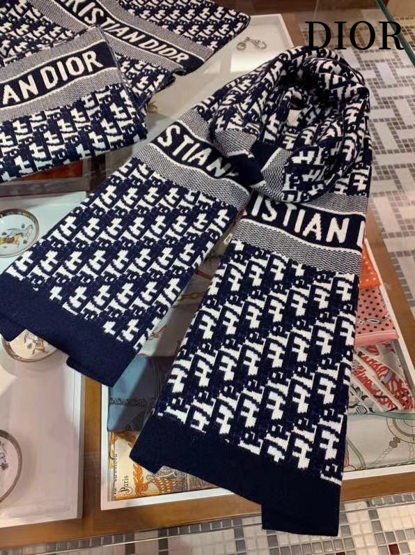 【2024】【DIOR ディオール 】オートクチュール ファッション トランジショナル カラー ロング ビアード スカーフ30*190CM