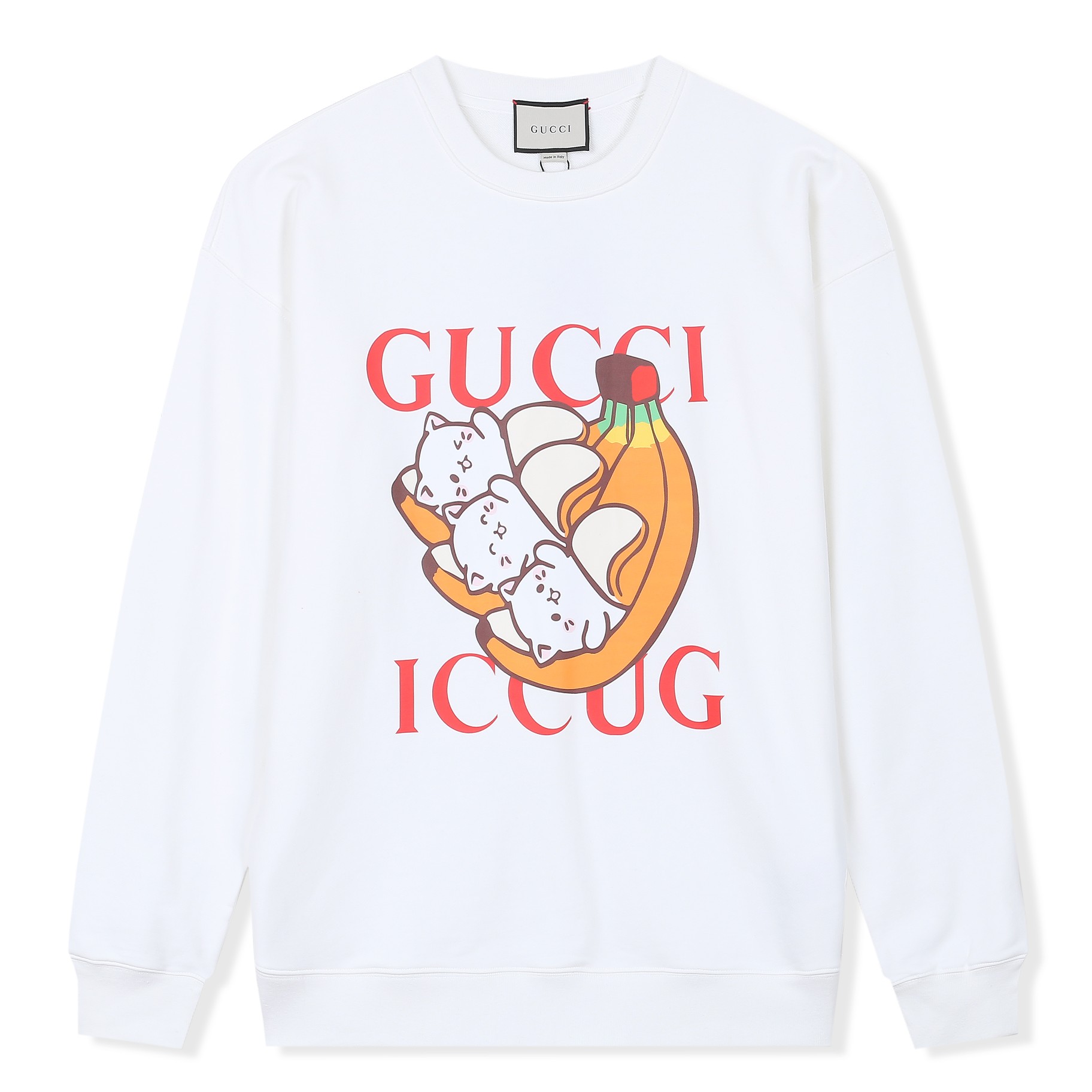 【GUCCI  公式旗艦店】グッチ 丸首の衛衣 スウェットご好評に付き再入荷 240902