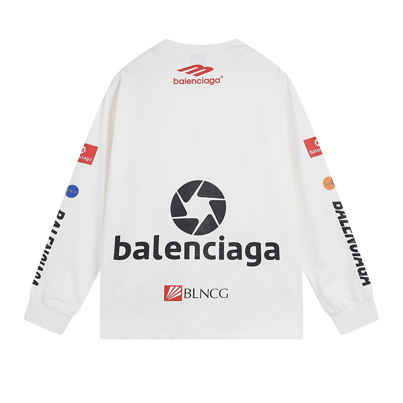 【BALENCIAGA 公式旗艦店】バレンシアガ  丸首の衛衣 スウェットご好評に付き再入荷 240829