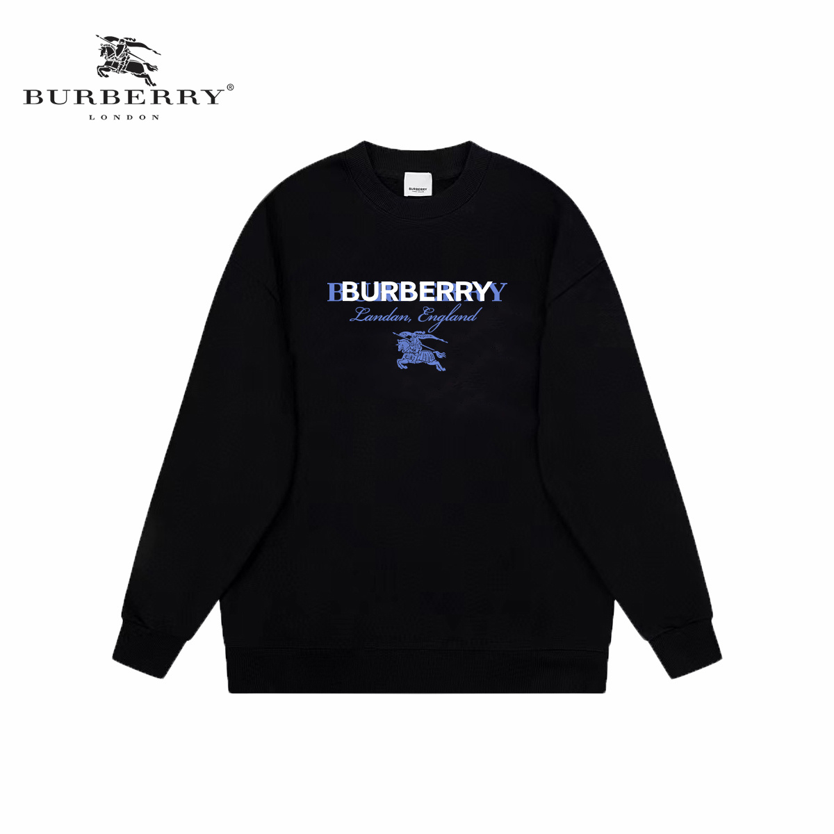 【BURBERRY  公式旗艦店】バーバリー 丸首の衛衣  パーカー ウェットご好評に付き再入荷  240809