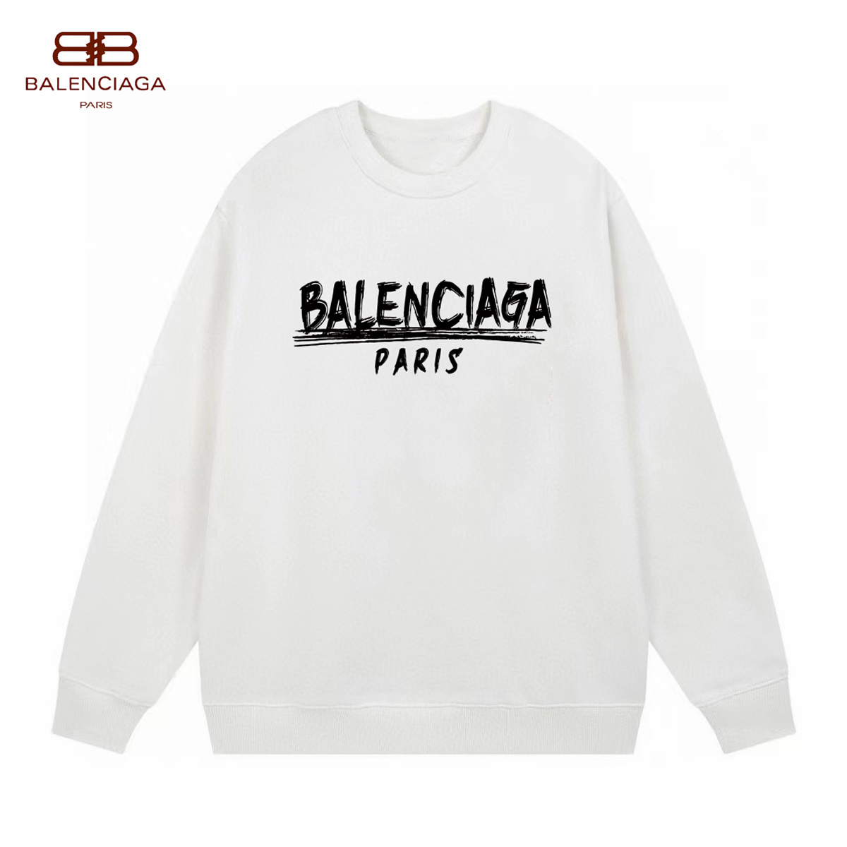 【BALENCIAGA 公式旗艦店】バレンシアガ 丸首の衛衣 スウェット ご好評に付き再入荷！