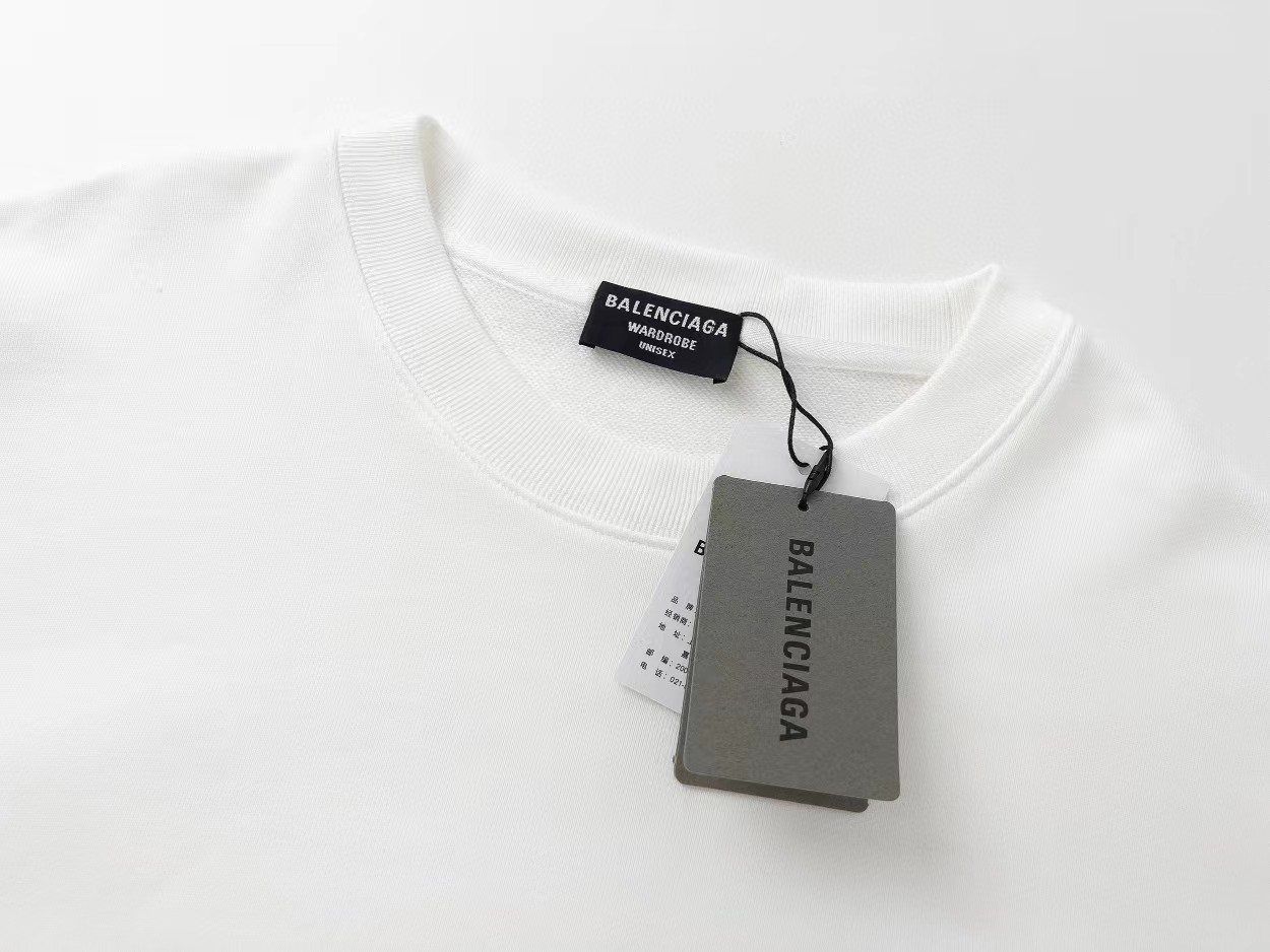 【BALENCIAGA 公式旗艦店】バレンシアガ 丸首の衛衣 スウェット ご好評に付き再入荷！