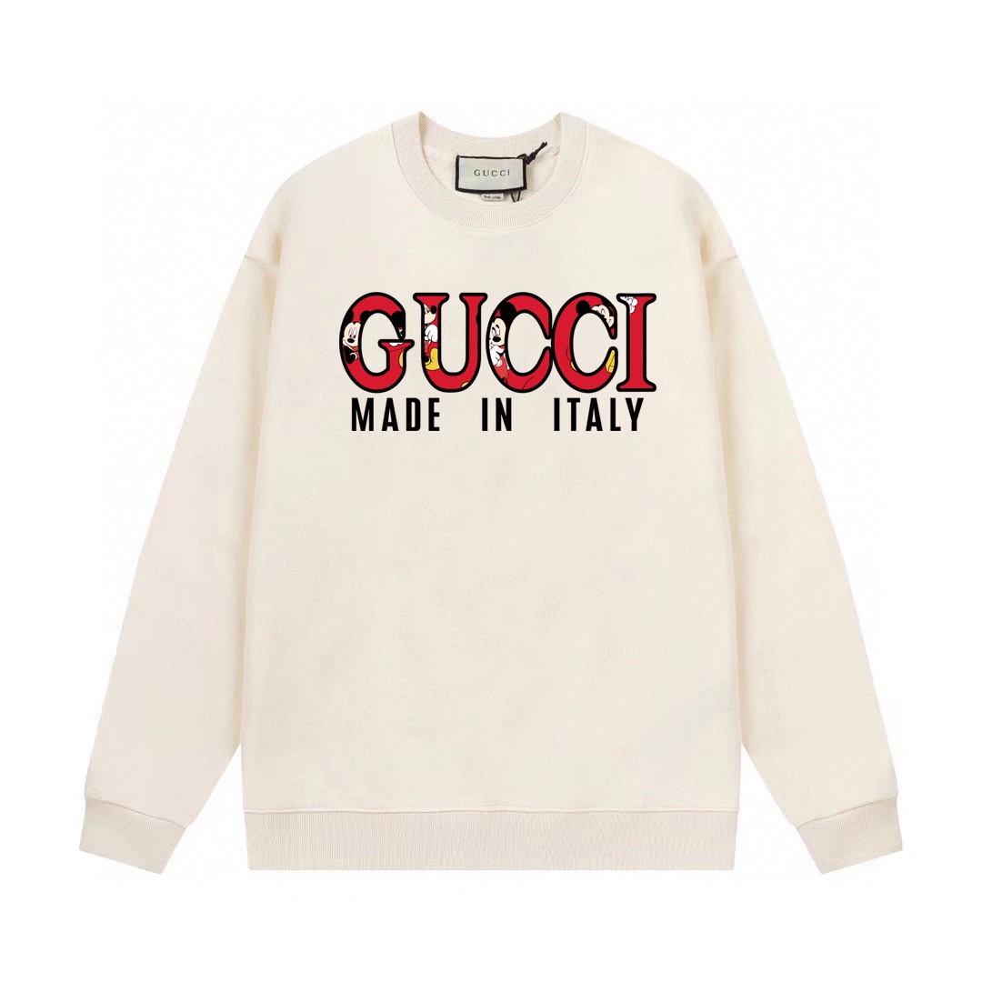 【GUCCI  公式旗艦店】グッチ  丸首の衛衣 スウェットご好評に付き再入荷！