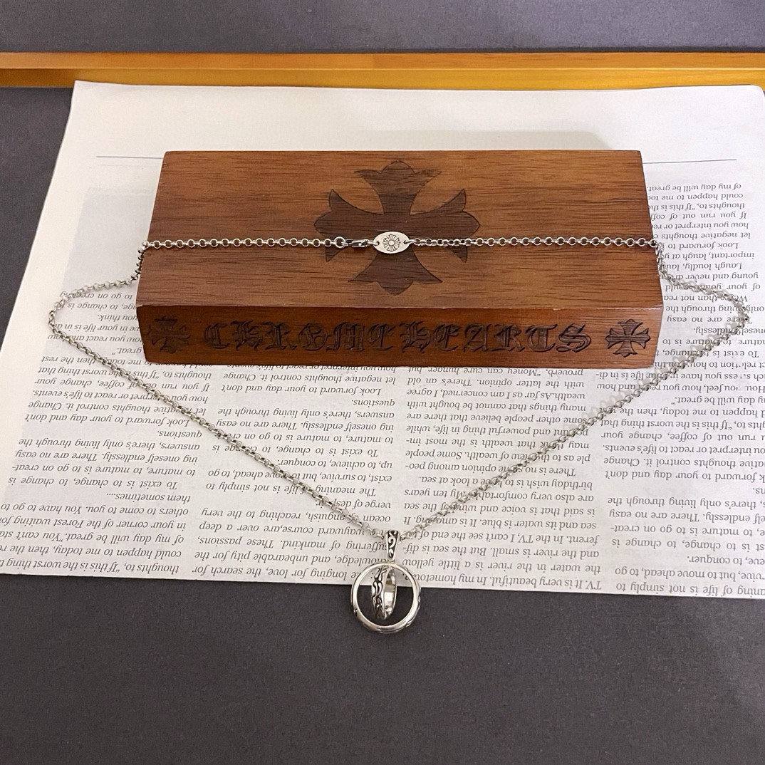 【CHROME HEARTS】ネックレス、新しいネックレス万能シンプルファッションオーナメント 240727