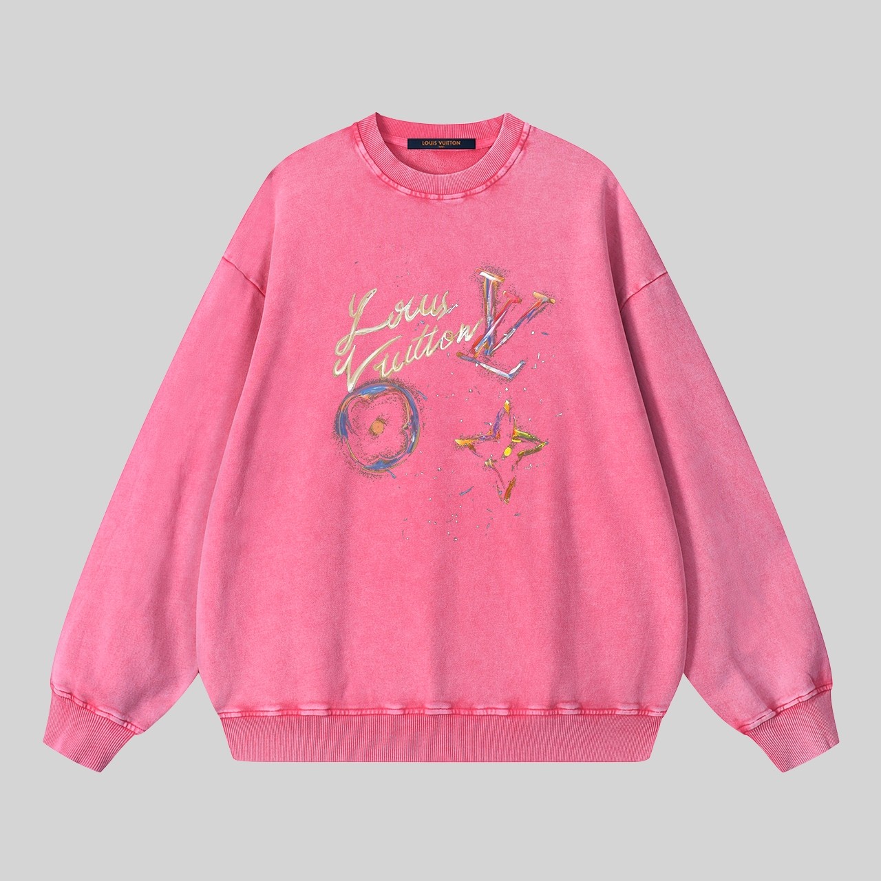 【LOUIS VUITTON  公式旗艦店】ルイヴィトン 丸首の衛衣 スウェット ご好評に付き再入荷！ 241121