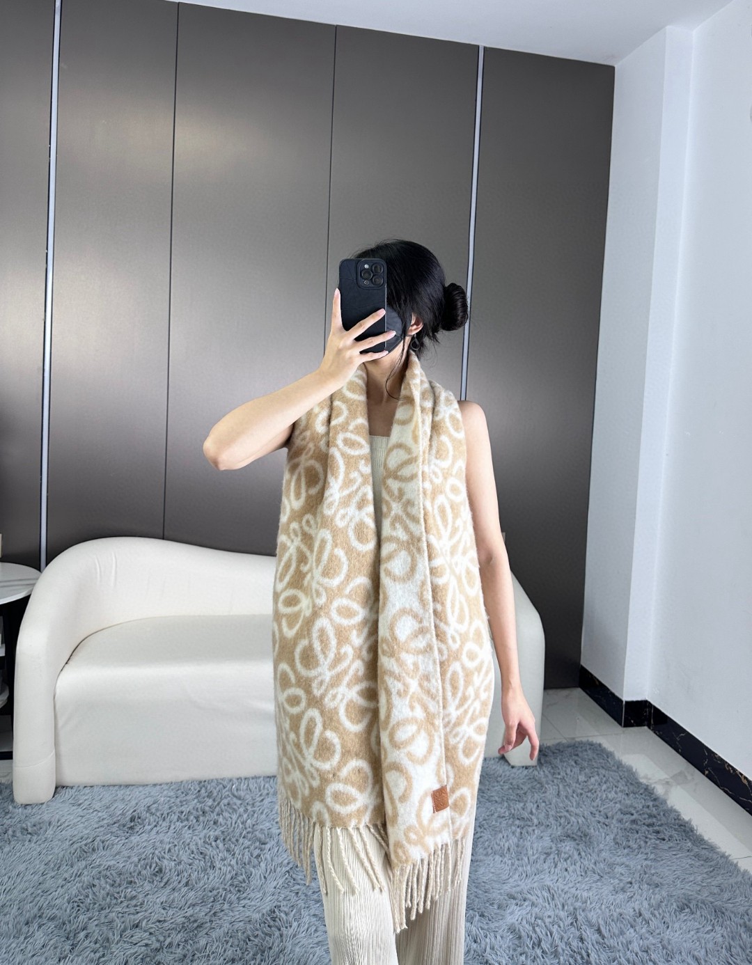 【LOEWE ロエベ】スカーフ 30*180CM   241109