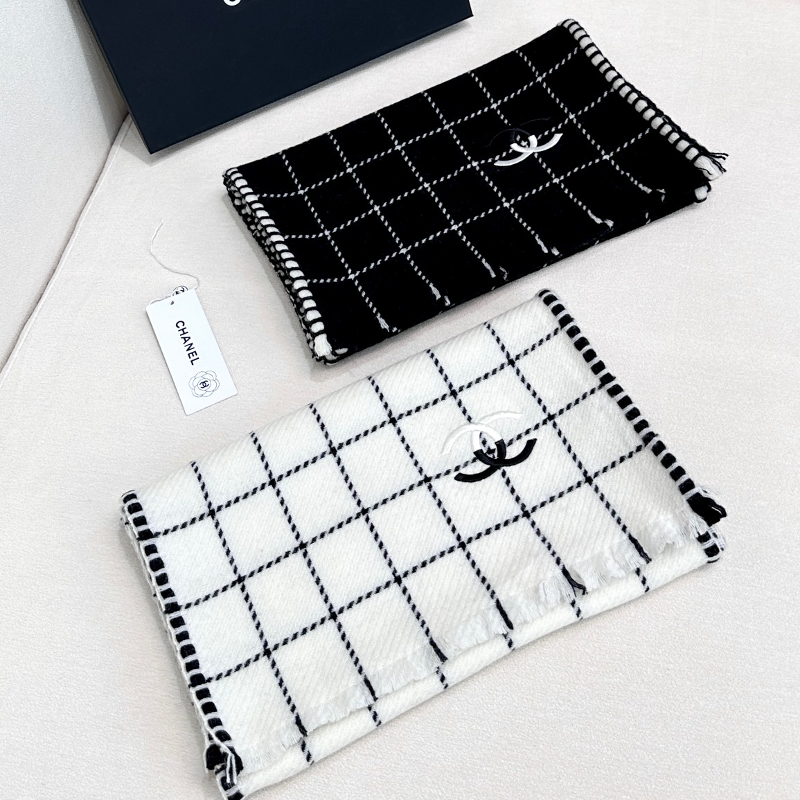 【CHANEL  シャネル 】スカーフ38*185CM 241107
