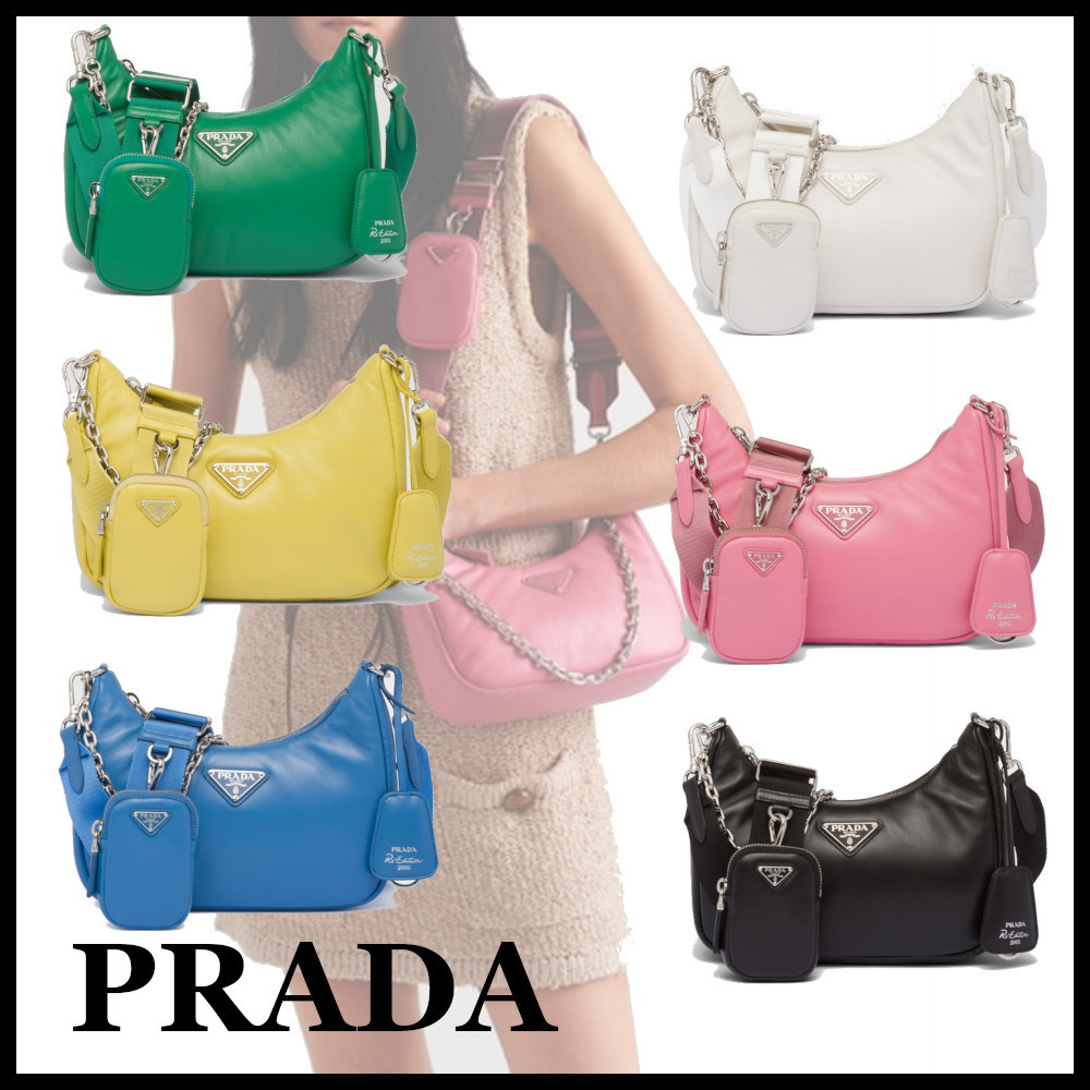 【2024】★PRADA直営店★RE-EDITION ナッパレザー ショルダーバッグ