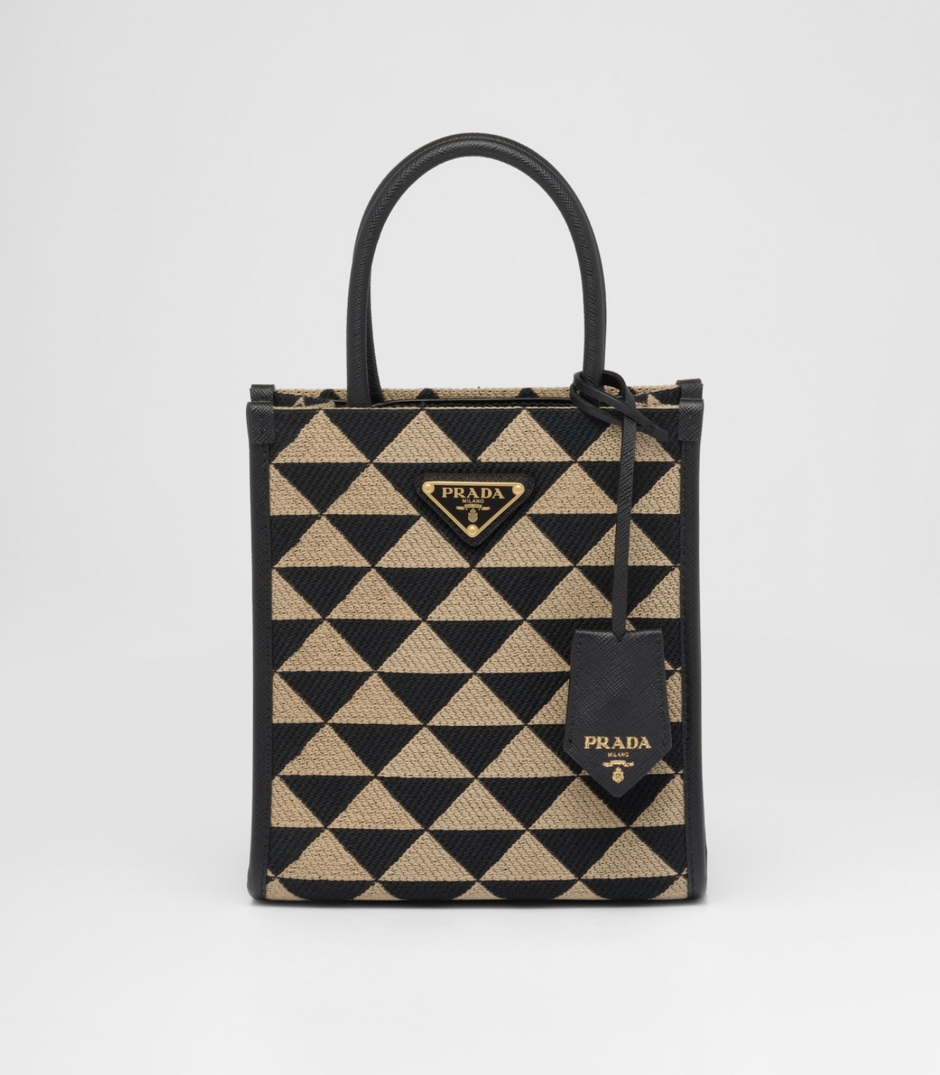 【2024】PRADA シンボル エンブロイダリージャカード ミニバッグ