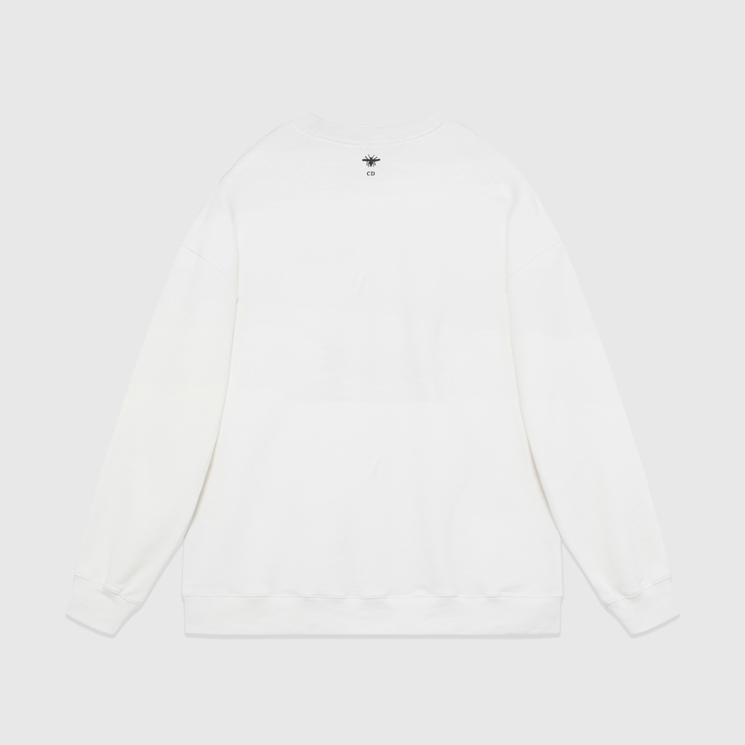 【DIOR 公式旗艦店】ディオール  丸首の衛衣 スウェットご好評に付き再入荷 240829