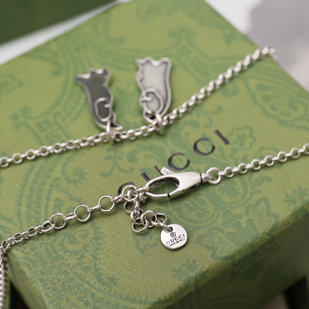 【GUCCI】ネックレス、新しいネックレス万能シンプルファッションオーナメント