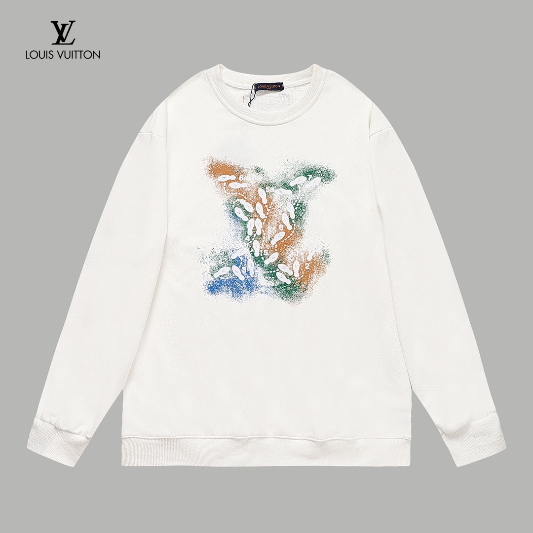 【LOUIS VUITTON  公式旗艦店】ルイヴィトン 丸首の衛衣 スウェット ご好評に付き再入荷 240811